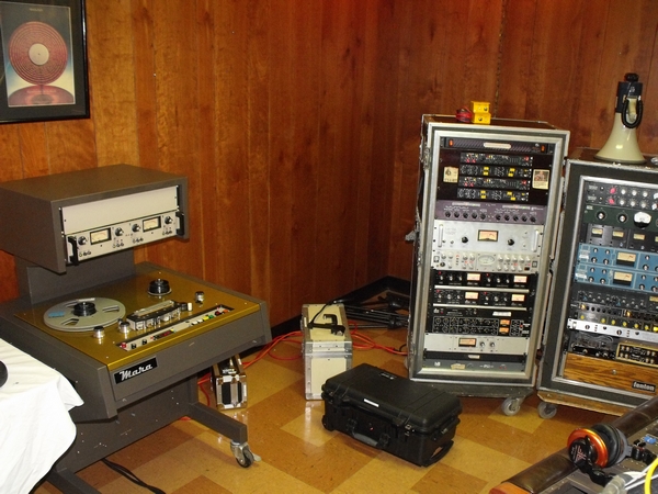 Upstairs at United audio equipment
