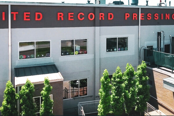 Front shot of United Record Pressing building