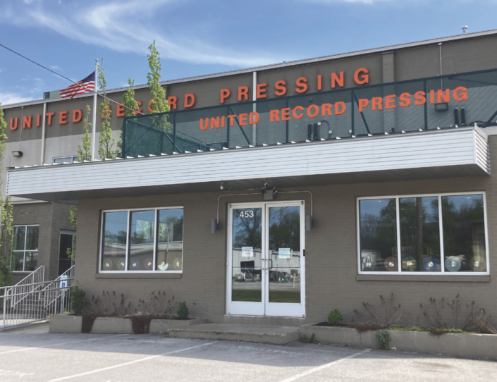 The front of the United Record Pressing building