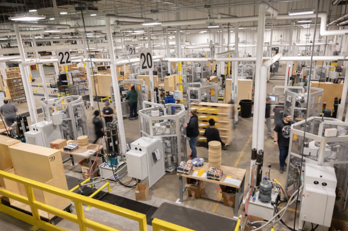 represents United Record Pressing vinyl record manufacturing with rapid turnaround and improved operations