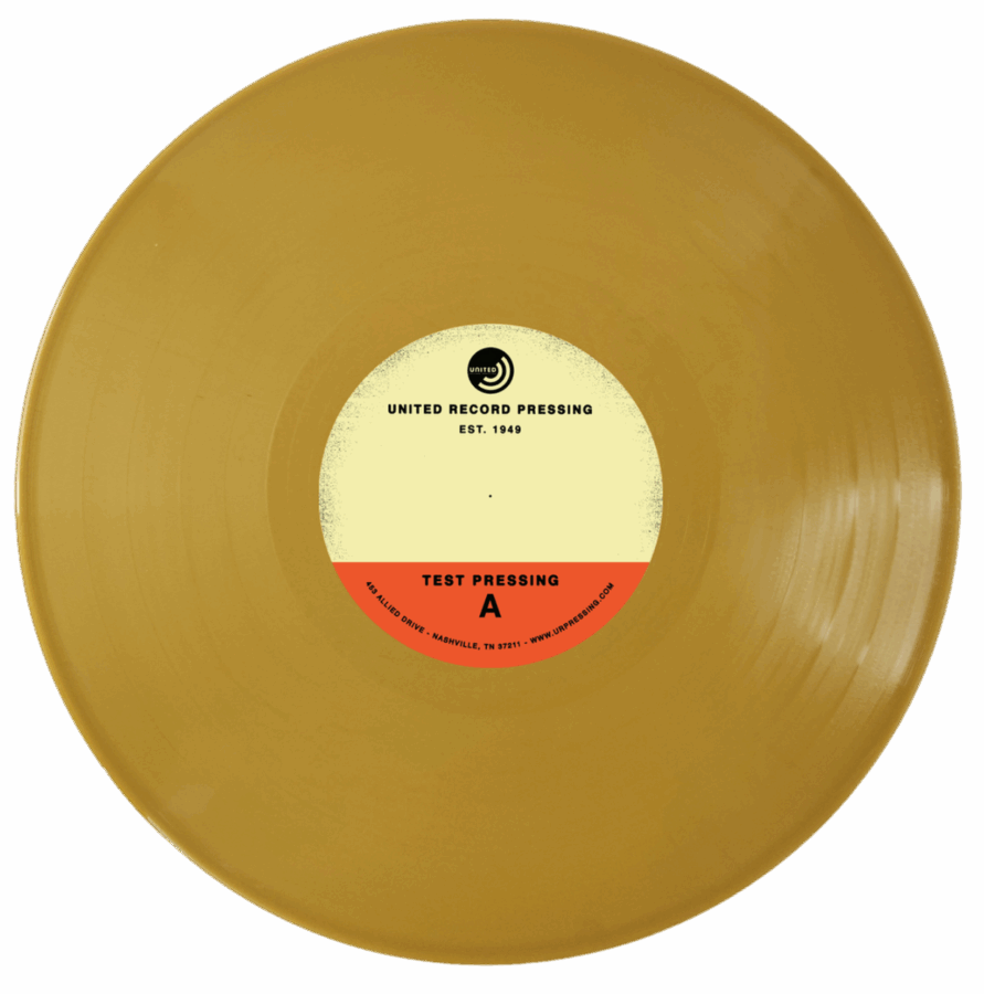 Metallic Gold vinyl record color