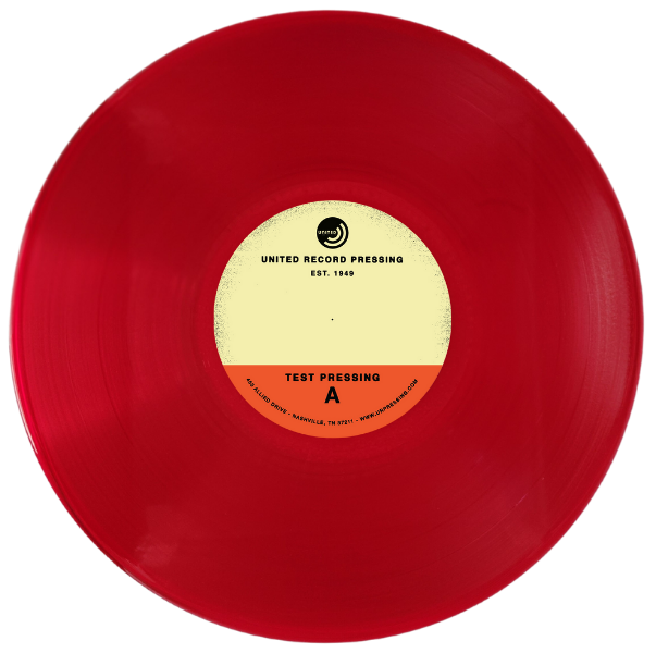 Translucent red vinyl record color