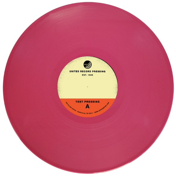 Pink vinyl record color