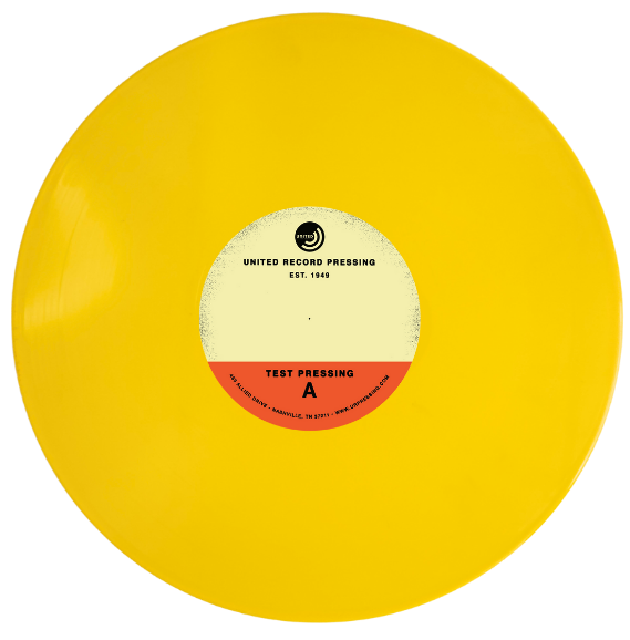 Yellow vinyl record color