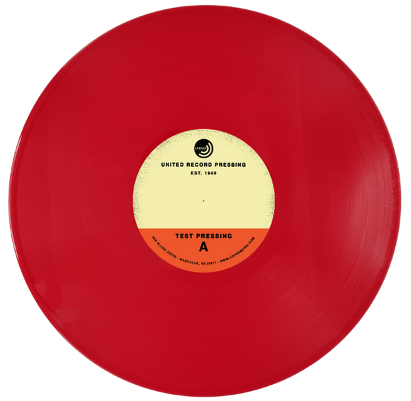 Red vinyl color record