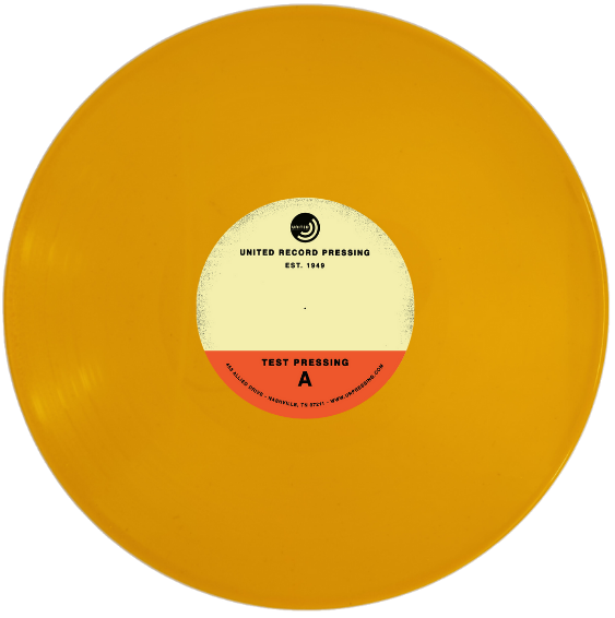 Yellow vinyl record color