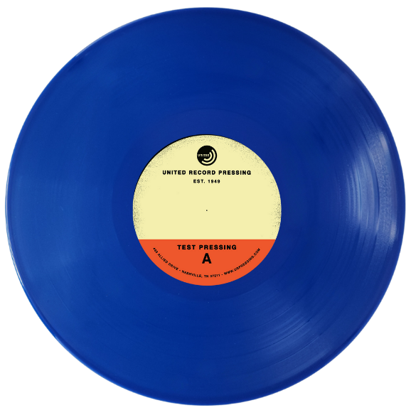 Blue vinyl record color