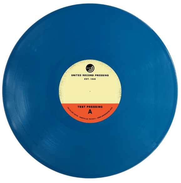 Turquoise vinyl record color